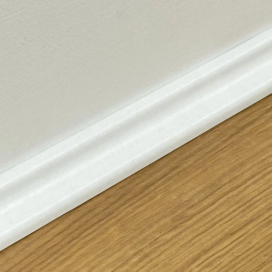 Scotia Beading 2.4m White – Floor Edge Trim for Laminate & Wood Flooring