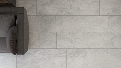 Stonex Jasper White Marble Tile Effect 10mm Laminate Flooring