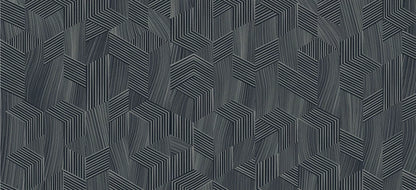AGT Massimo Dark Geometric Tile Effect 10mm Laminate Flooring