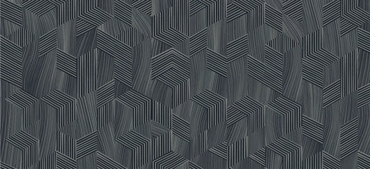 AGT Massimo Dark Geometric Tile Effect 10mm Laminate Flooring