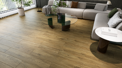 AGT Atlas Rustic Brown Oak 8mm Laminate Flooring
