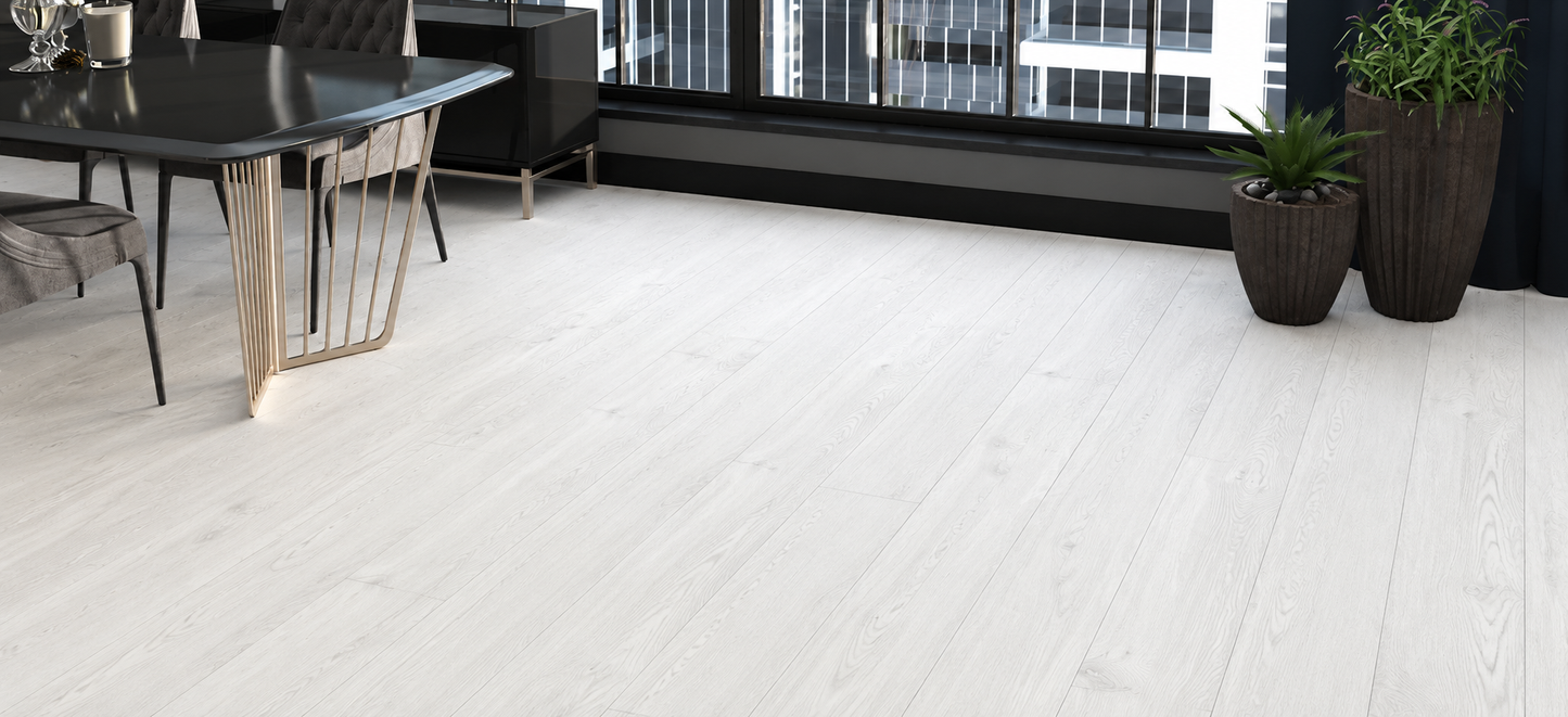 AGT Alpine White Oak 8mm Laminate Flooring