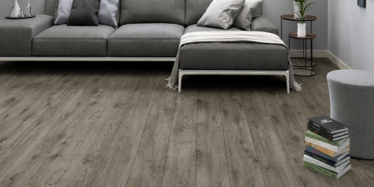 AGT Nirvana Dark Grey Oak 8mm Laminate Flooring