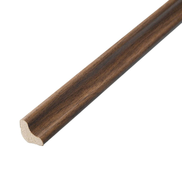 Scotia Beading 2.4m Dark Walnut  – Floor Edge Trim for Laminate & Wood Flooring