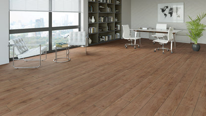 Warm Brown Oak 8mm Laminate Flooring