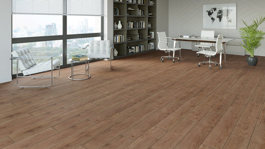 Warm Brown Oak 8mm Laminate Flooring