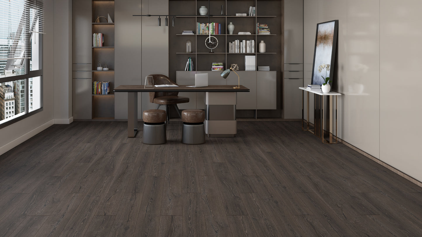 Rich Brown Oak AC5 8mm Laminate Flooring