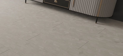 AGT Matera Beige Geometric Tile Effect 10mm Laminate Flooring
