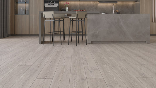 Light Beige Oak Laminate Flooring - 8mm
