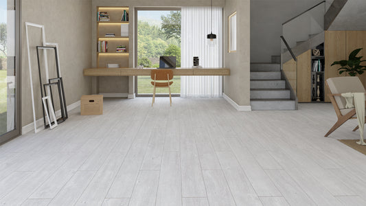 Soft White Oak AC5 8mm Laminate Flooring