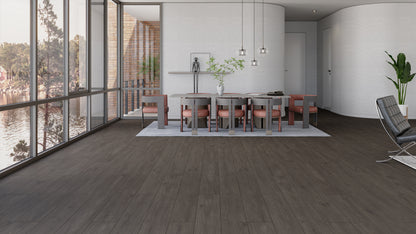 Dark Brown Oak AC5 8mm Laminate Flooring