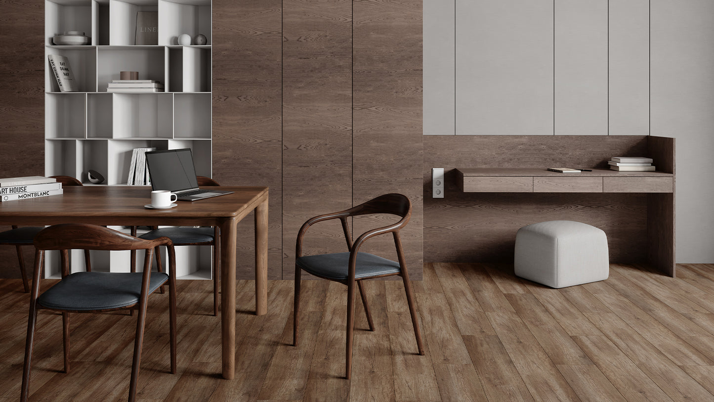 Natural Brown Oak 8mm Laminate Flooring